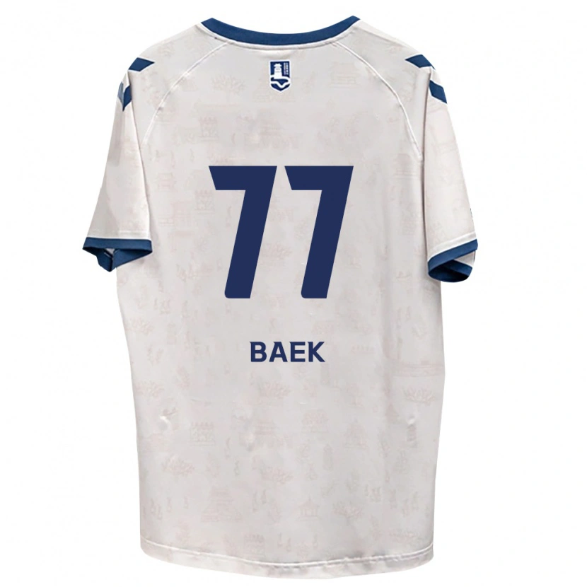 Danxen Dame Kyeong Baek #77 Kongelig Blå Hvit Bortetrøye Drakt Trøye 2026/27 Skjorter T-Skjorte