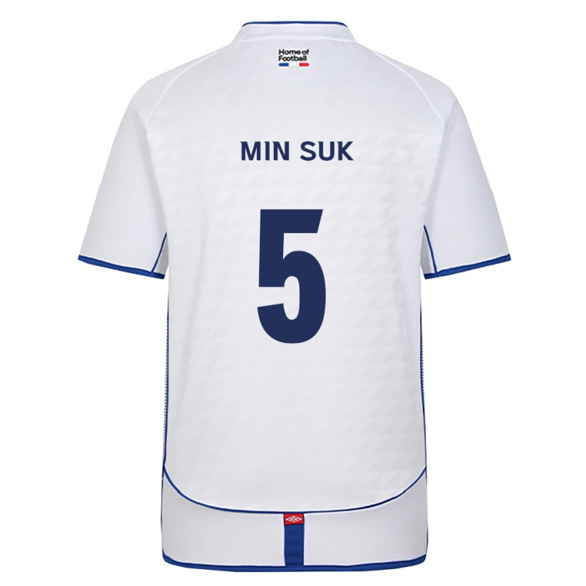 Danxen Dame Min Suk #5 Svart Hvit Rød Bortetrøye Drakt Trøye 2026/27 Skjorter T-Skjorte