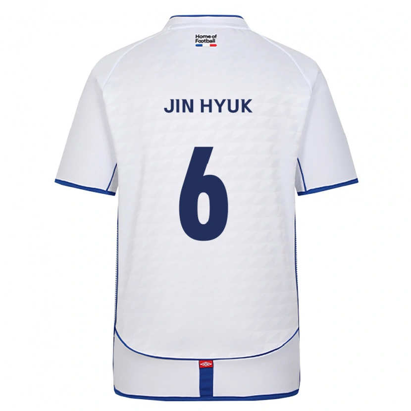 Danxen Dame Jin-Hyuk Lee #6 Svart Hvit Rød Bortetrøye Drakt Trøye 2026/27 Skjorter T-Skjorte