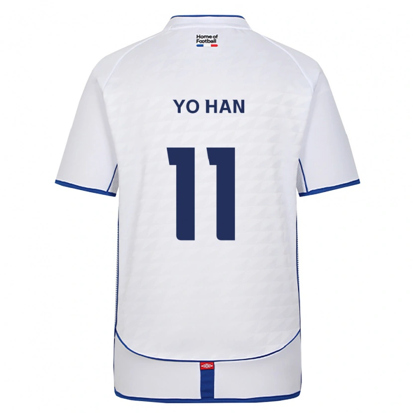 Danxen Dame Yo-Han Jang #11 Svart Hvit Rød Bortetrøye Drakt Trøye 2026/27 Skjorter T-Skjorte