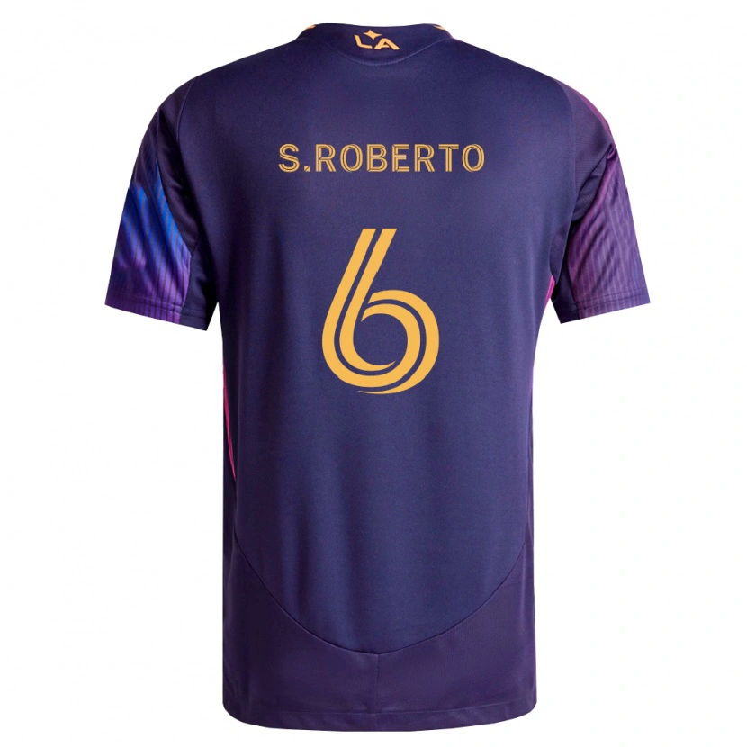 Danxen Dame Sergi Roberto #6 Dyp Lilla Gul Bortetrøye Drakt Trøye 2026/27 Skjorter T-Skjorte