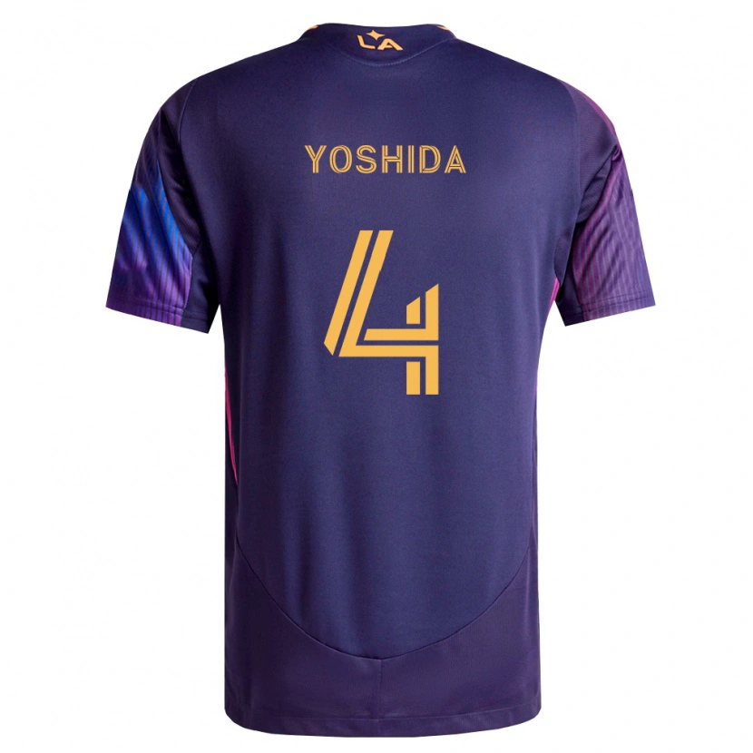 Danxen Dame Maya Yoshida #4 Dyp Lilla Gul Bortetrøye Drakt Trøye 2026/27 Skjorter T-Skjorte