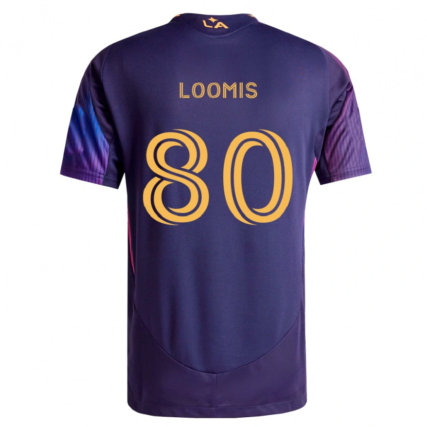 Danxen Dame Ethan Loomis #80 Dyp Lilla Gul Bortetrøye Drakt Trøye 2026/27 Skjorter T-Skjorte
