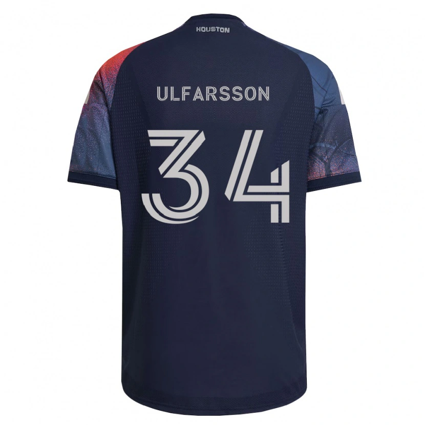 Danxen Dame Thor Úlfarsson #34 Dyp Blå Hvit Oransje Bortetrøye Drakt Trøye 2026/27 Skjorter T-Skjorte