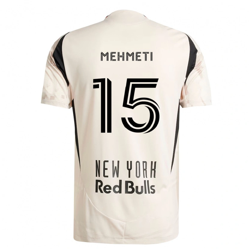 Danxen Dame Adri Mehmeti #15 Off-White Rød Svart Bortetrøye Drakt Trøye 2026/27 Skjorter T-Skjorte