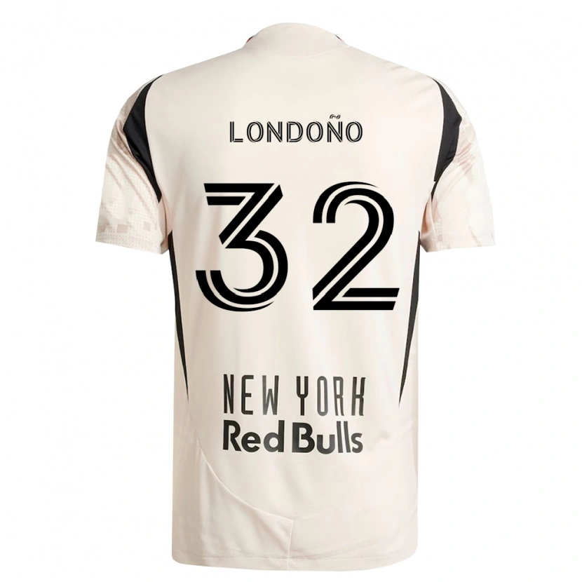 Danxen Dame Erick Londoño #32 Off-White Rød Svart Bortetrøye Drakt Trøye 2026/27 Skjorter T-Skjorte