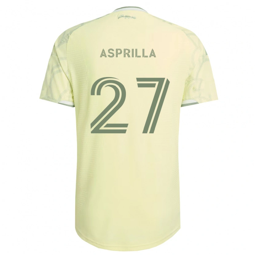 Danxen Dame Dairon Asprilla #27 Beige Hvit Bortetrøye Drakt Trøye 2026/27 Skjorter T-Skjorte