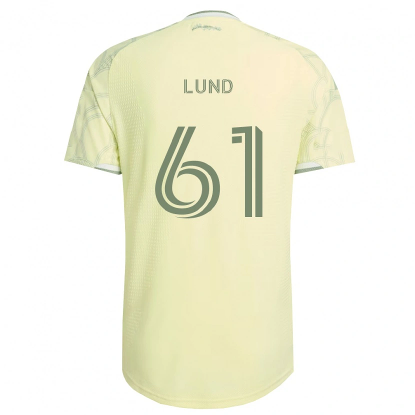 Danxen Dame Nicklas Lund #61 Beige Hvit Bortetrøye Drakt Trøye 2026/27 Skjorter T-Skjorte
