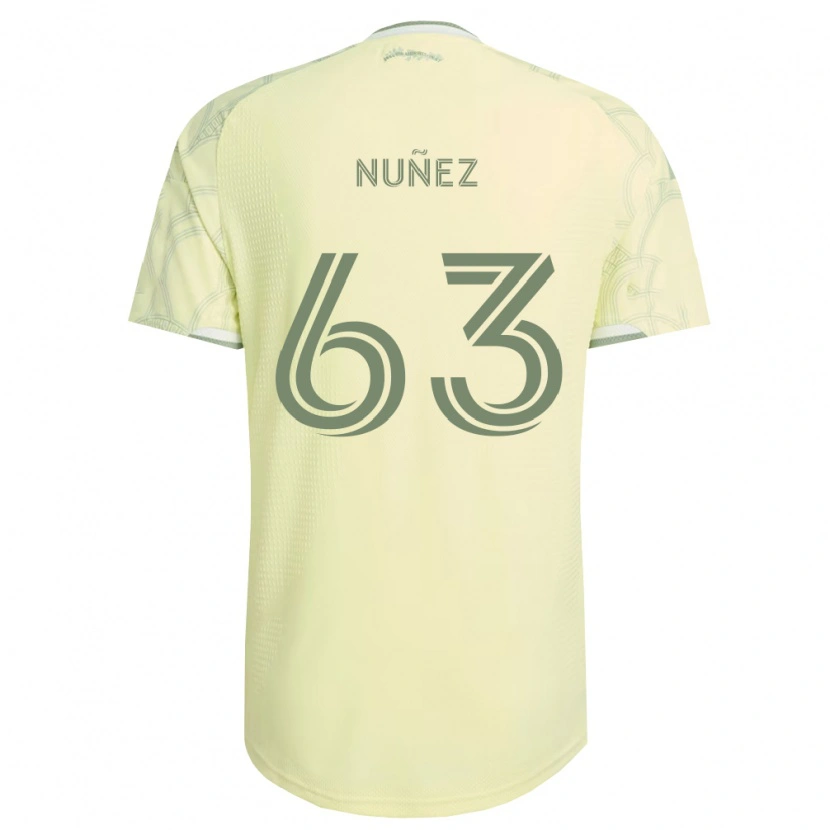 Danxen Dame Daniel Núñez #63 Beige Hvit Bortetrøye Drakt Trøye 2026/27 Skjorter T-Skjorte