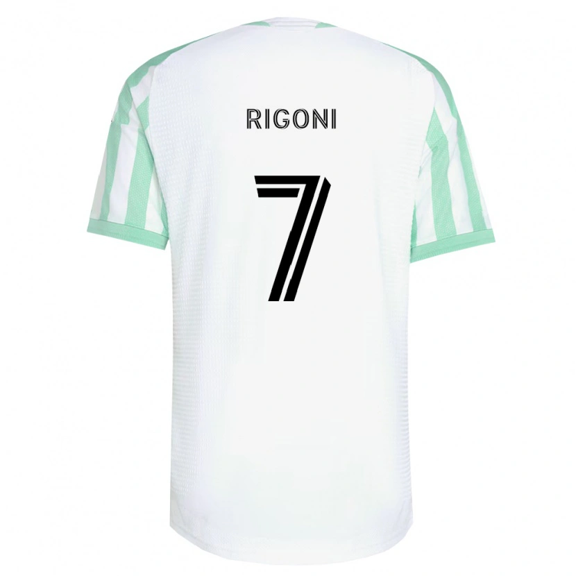 Danxen Dame Emiliano Rigoni #7 Lysegrønn Svart Hvit Bortetrøye Drakt Trøye 2026/27 Skjorter T-Skjorte