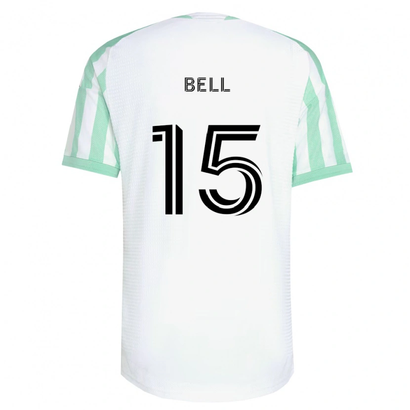 Danxen Dame Jon Bell #15 Lysegrønn Svart Hvit Bortetrøye Drakt Trøye 2026/27 Skjorter T-Skjorte