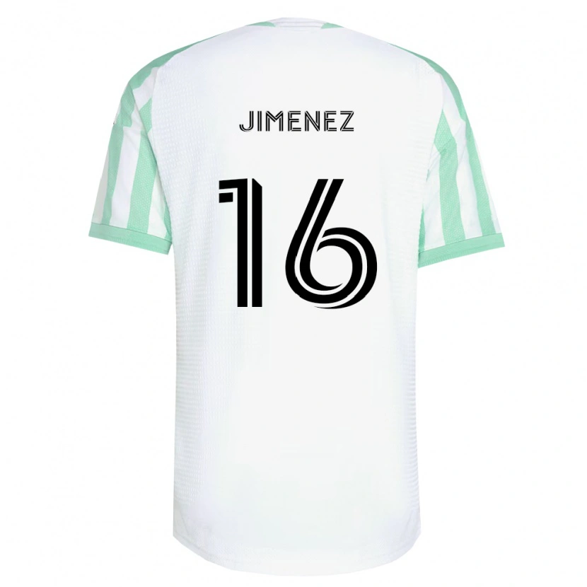 Danxen Dame Héctor Jiménez #16 Lysegrønn Svart Hvit Bortetrøye Drakt Trøye 2026/27 Skjorter T-Skjorte