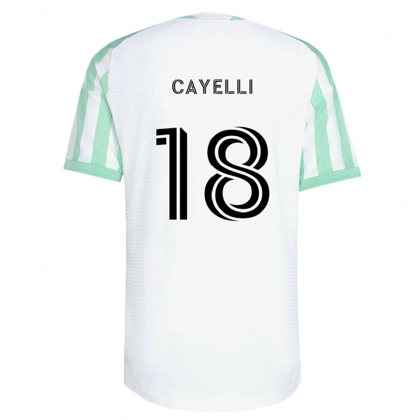 Danxen Dame Patrick Cayelli #18 Lysegrønn Svart Hvit Bortetrøye Drakt Trøye 2026/27 Skjorter T-Skjorte