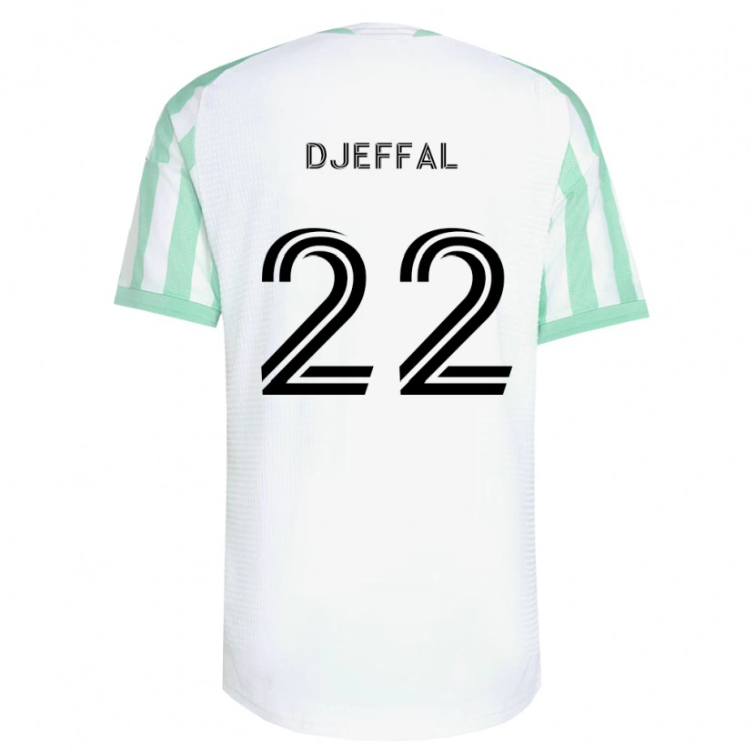 Danxen Dame Sofiane Djeffal #22 Lysegrønn Svart Hvit Bortetrøye Drakt Trøye 2026/27 Skjorter T-Skjorte