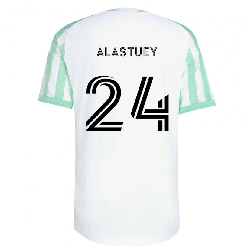 Danxen Dame Jorge Alastuey #24 Lysegrønn Svart Hvit Bortetrøye Drakt Trøye 2026/27 Skjorter T-Skjorte