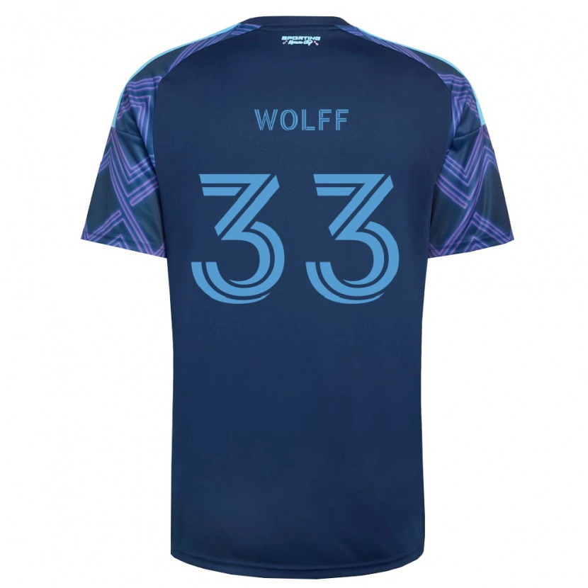 Danxen Dame Owen Wolff #33 Kongelig Blå Lilla Bortetrøye Drakt Trøye 2026/27 Skjorter T-Skjorte