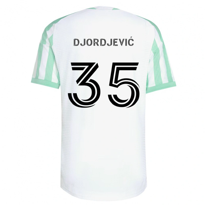 Danxen Dame Mateja Djordjević #35 Lysegrønn Svart Hvit Bortetrøye Drakt Trøye 2026/27 Skjorter T-Skjorte