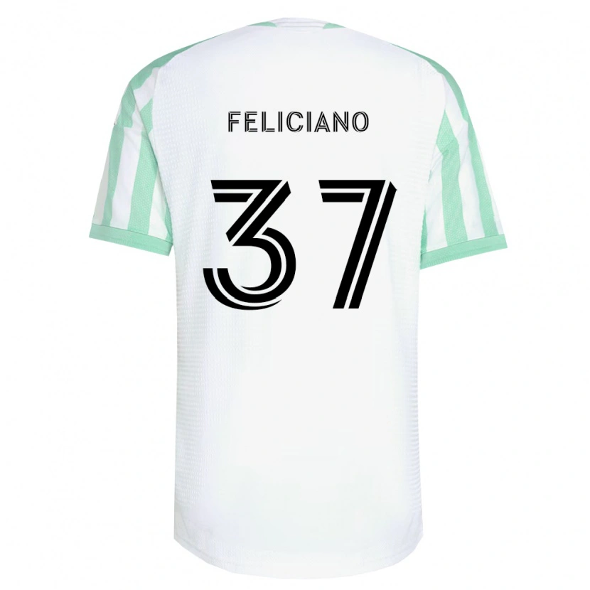 Danxen Dame Erick Feliciano #37 Lysegrønn Svart Hvit Bortetrøye Drakt Trøye 2026/27 Skjorter T-Skjorte