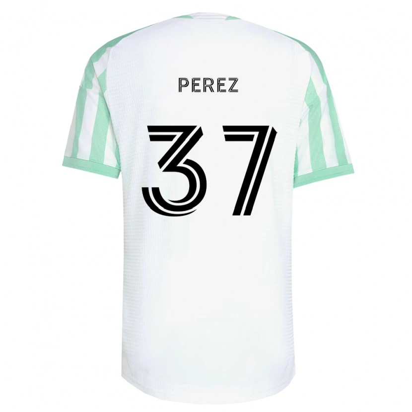 Danxen Dame Damion Perez #37 Lysegrønn Svart Hvit Bortetrøye Drakt Trøye 2026/27 Skjorter T-Skjorte