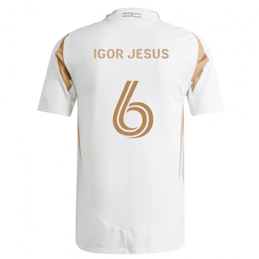 Danxen Dame Igor Jesus #6 Hvit Brun Bortetrøye Drakt Trøye 2026/27 Skjorter T-Skjorte