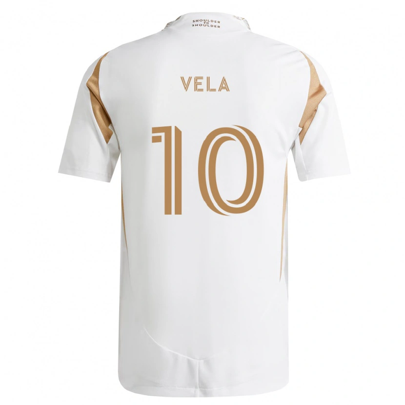 Danxen Dame Carlos Vela #10 Hvit Brun Bortetrøye Drakt Trøye 2026/27 Skjorter T-Skjorte