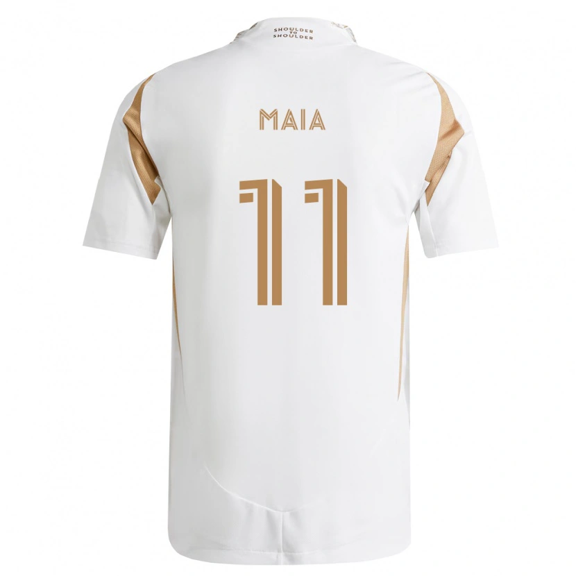 Danxen Dame Matheus Maia #11 Hvit Brun Bortetrøye Drakt Trøye 2026/27 Skjorter T-Skjorte