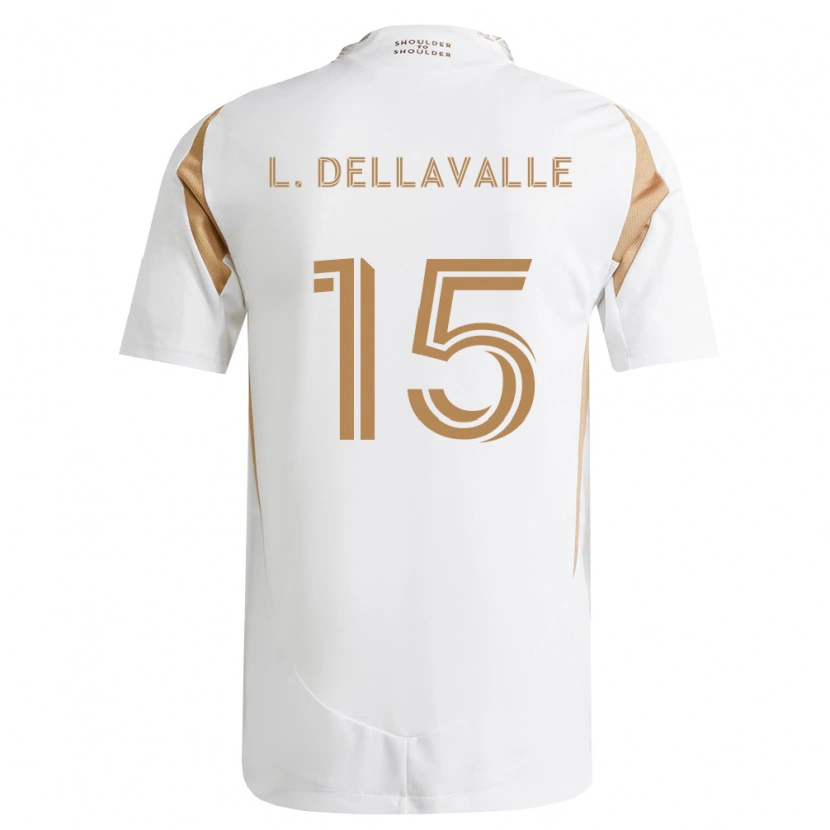 Danxen Dame Lorenzo Dellavalle #15 Hvit Brun Bortetrøye Drakt Trøye 2026/27 Skjorter T-Skjorte