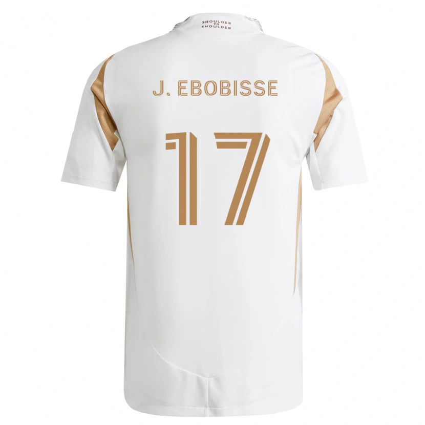 Danxen Dame Jeremy Ebobisse #17 Hvit Brun Bortetrøye Drakt Trøye 2026/27 Skjorter T-Skjorte