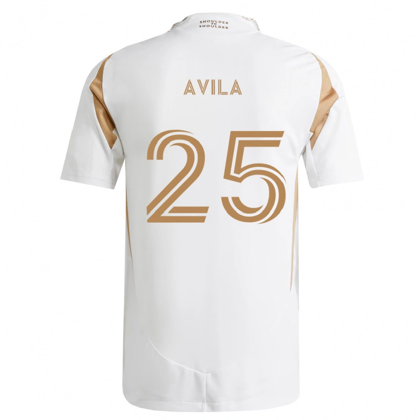 Danxen Dame Armando Avila #25 Hvit Brun Bortetrøye Drakt Trøye 2026/27 Skjorter T-Skjorte