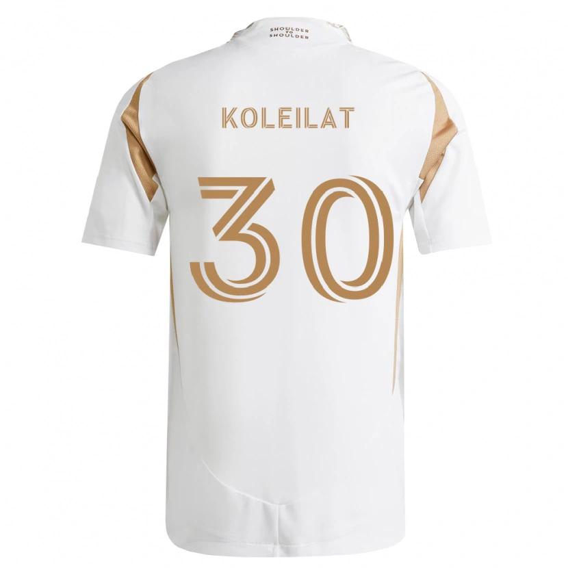 Danxen Dame Jassem Koleilat #30 Hvit Brun Bortetrøye Drakt Trøye 2026/27 Skjorter T-Skjorte
