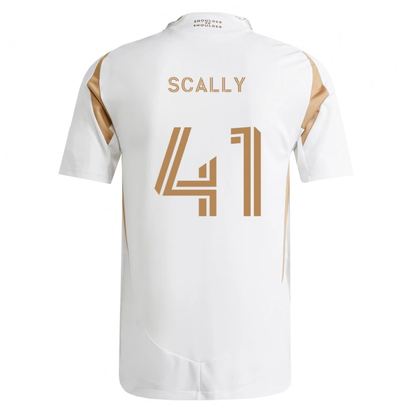 Danxen Dame Ethan Scally #41 Hvit Brun Bortetrøye Drakt Trøye 2026/27 Skjorter T-Skjorte