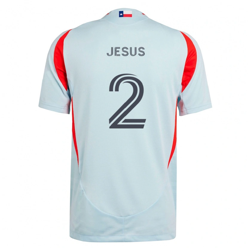 Danxen Dame Geovane Jesus #2 Mørk Grå Hvit Rød Bortetrøye Drakt Trøye 2026/27 Skjorter T-Skjorte