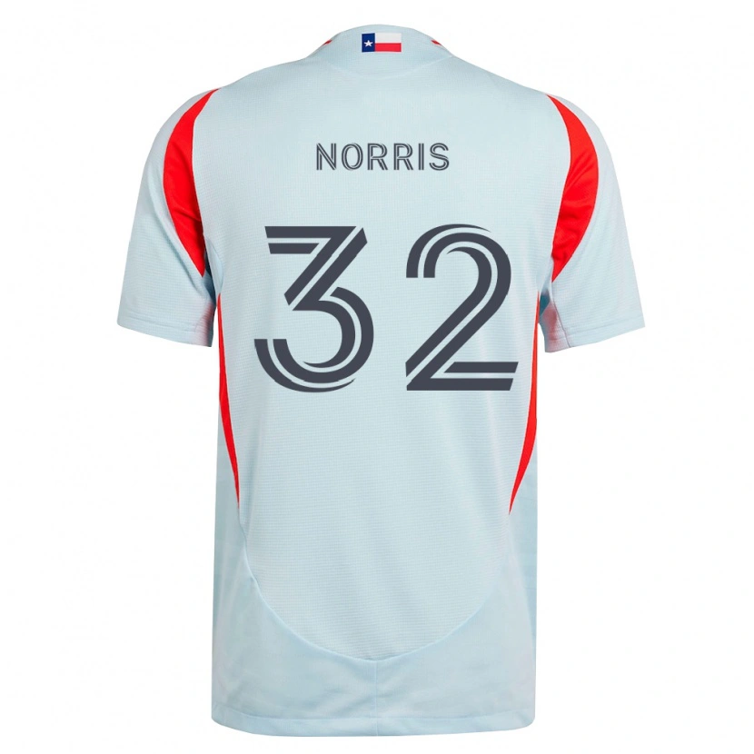 Danxen Dame Nolan Norris #32 Mørk Grå Hvit Rød Bortetrøye Drakt Trøye 2026/27 Skjorter T-Skjorte