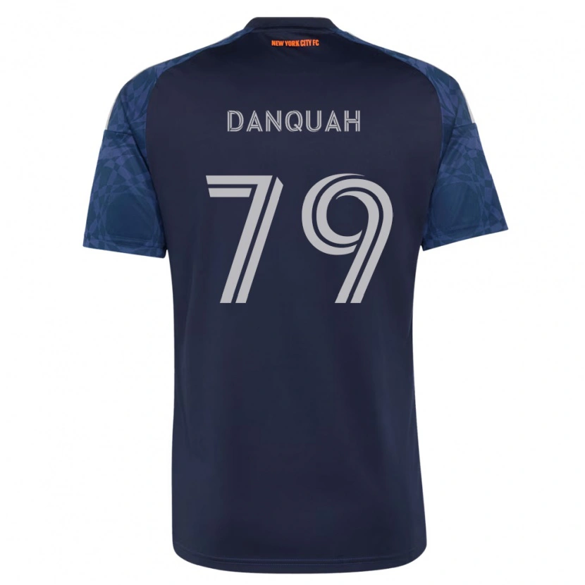 Danxen Dame Caleb Danquah #79 Dyp Blå Hvit Bortetrøye Drakt Trøye 2026/27 Skjorter T-Skjorte