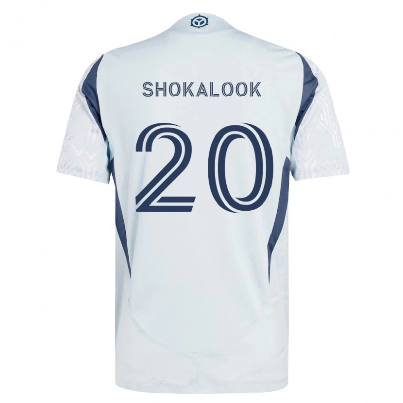 Danxen Dame Jason Shokalook #20 Blå Grå Hvit Bortetrøye Drakt Trøye 2026/27 Skjorter T-Skjorte