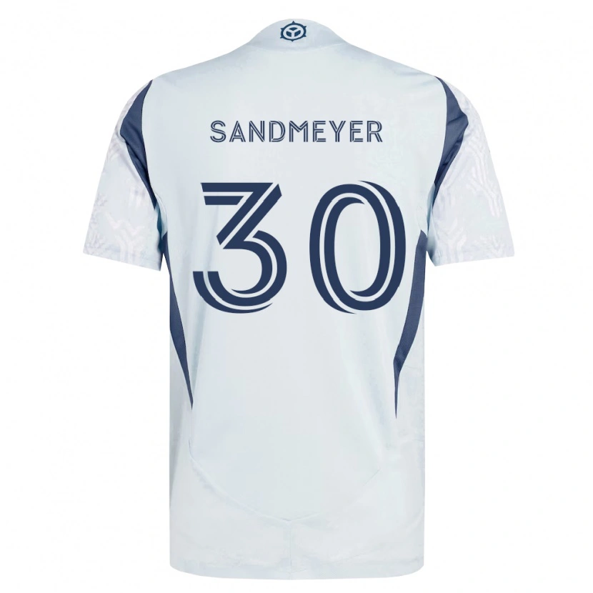 Danxen Dame Jack Sandmeyer #30 Blå Grå Hvit Bortetrøye Drakt Trøye 2026/27 Skjorter T-Skjorte
