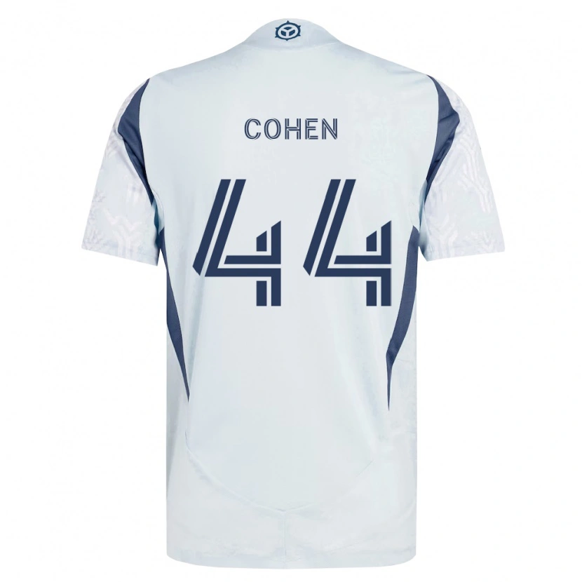 Danxen Dame Josh Cohen #44 Blå Grå Hvit Bortetrøye Drakt Trøye 2026/27 Skjorter T-Skjorte