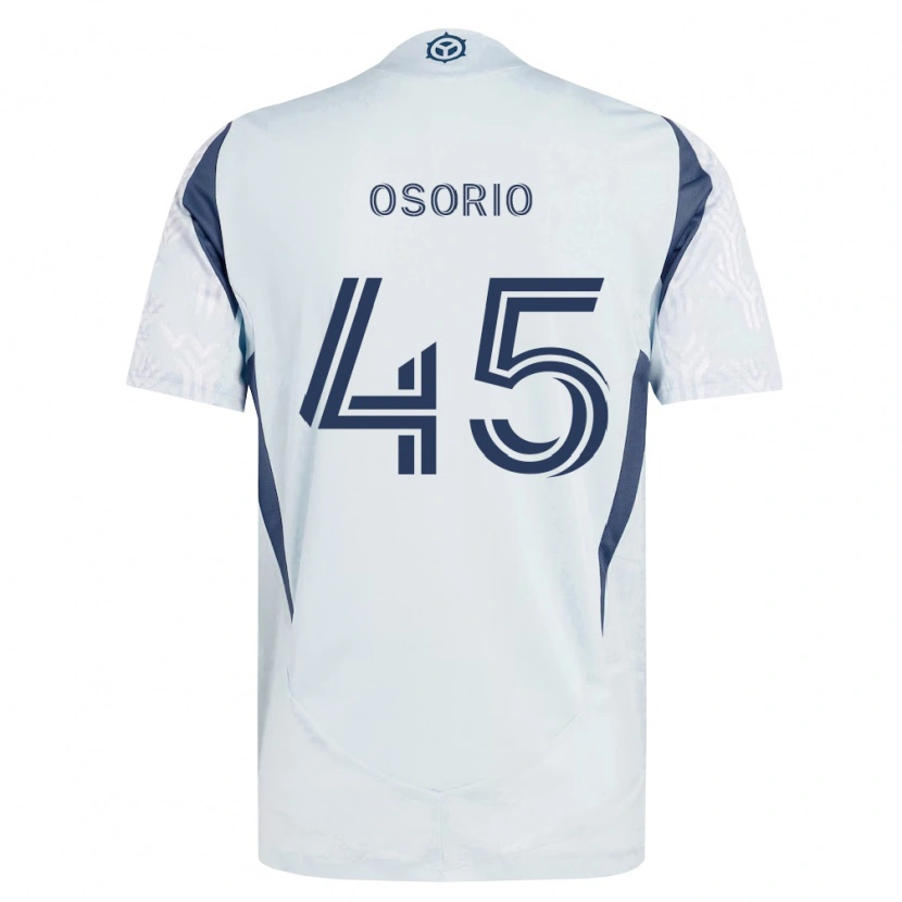 Danxen Dame Harold Osorio #45 Blå Grå Hvit Bortetrøye Drakt Trøye 2026/27 Skjorter T-Skjorte