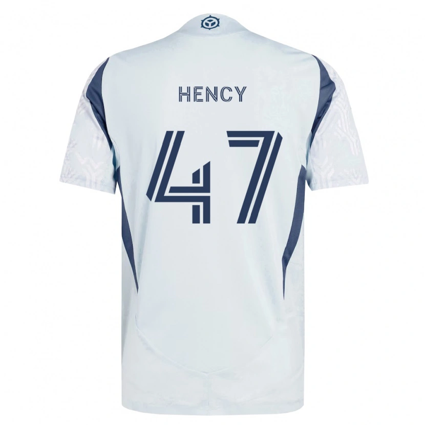 Danxen Dame Billy Hency #47 Blå Grå Hvit Bortetrøye Drakt Trøye 2026/27 Skjorter T-Skjorte