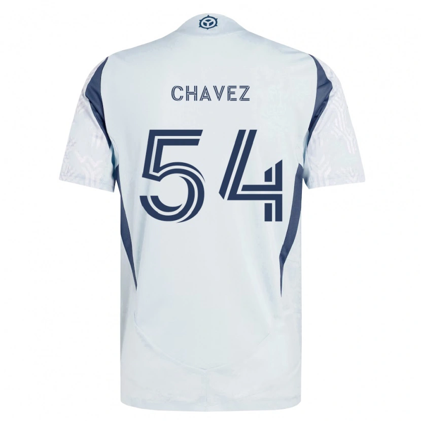 Danxen Dame Emiliano Chavez #54 Blå Grå Hvit Bortetrøye Drakt Trøye 2026/27 Skjorter T-Skjorte