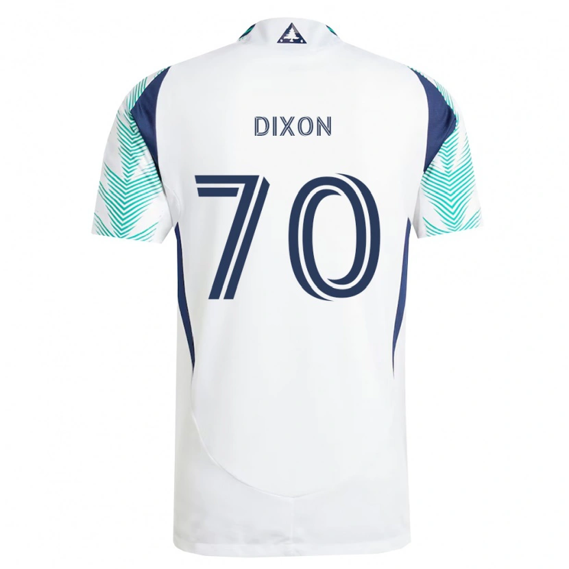 Danxen Dame Daniel Dixon #70 Hvit Marineblå Lysegrønn Bortetrøye Drakt Trøye 2026/27 Skjorter T-Skjorte