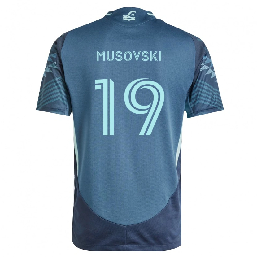 Danxen Dame Danny Musovski #19 Marineblå Grønn Bortetrøye Drakt Trøye 2026/27 Skjorter T-Skjorte