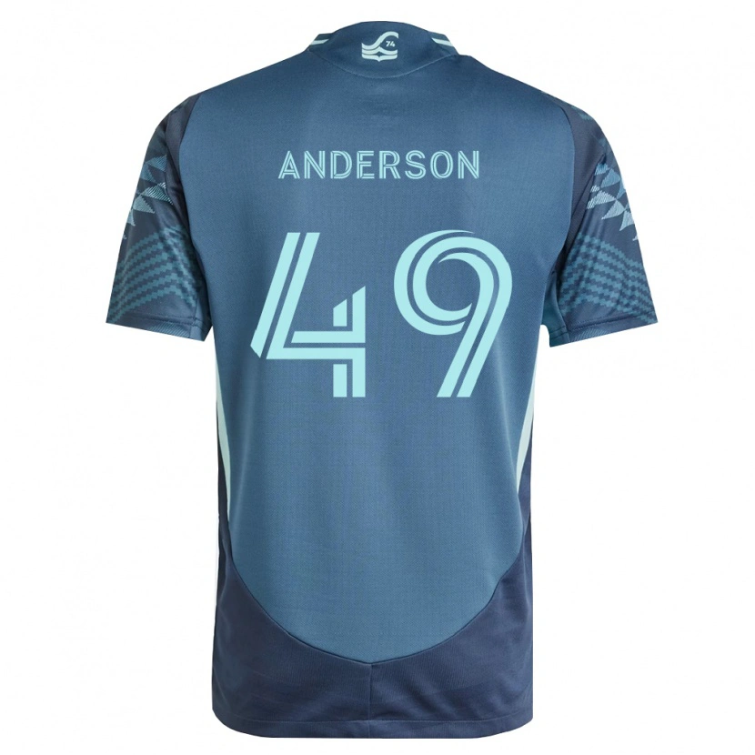 Danxen Dame Hunter Anderson #49 Marineblå Grønn Bortetrøye Drakt Trøye 2026/27 Skjorter T-Skjorte