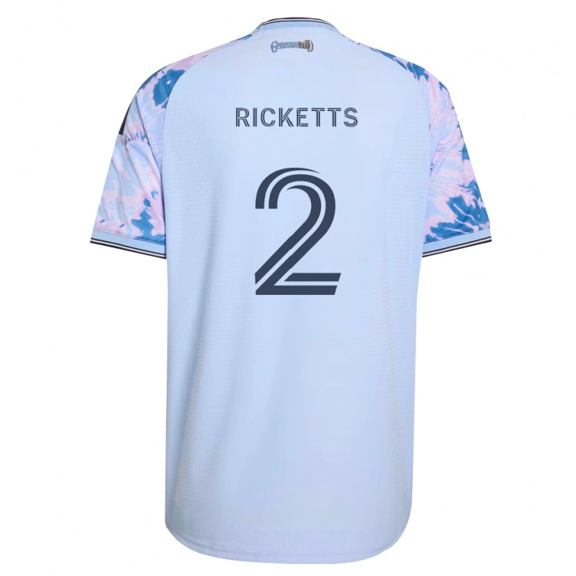 Danxen Dame Jamar Ricketts #2 Kongelig Blå Hvit Svart Bortetrøye Drakt Trøye 2026/27 Skjorter T-Skjorte