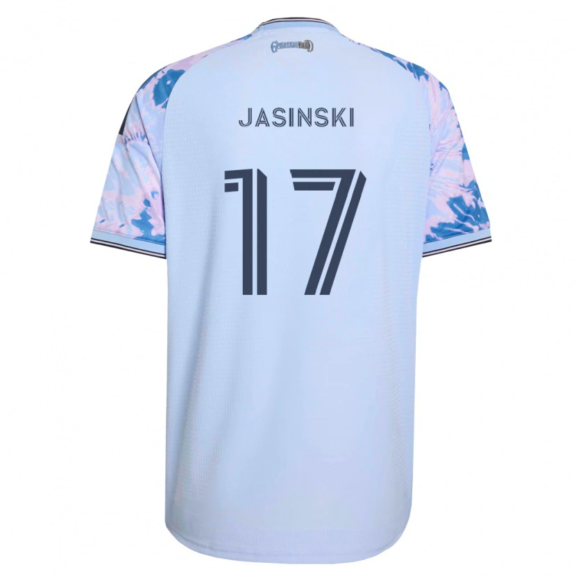 Danxen Dame Jack Jasinski #17 Kongelig Blå Hvit Svart Bortetrøye Drakt Trøye 2026/27 Skjorter T-Skjorte