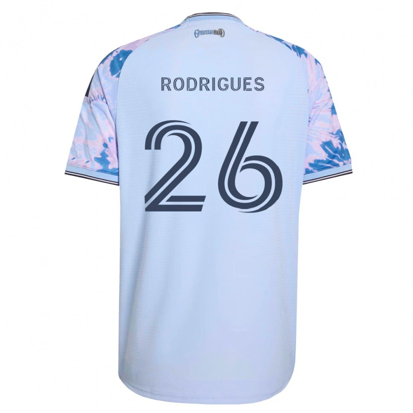 Danxen Dame Rodrigues #26 Kongelig Blå Hvit Svart Bortetrøye Drakt Trøye 2026/27 Skjorter T-Skjorte