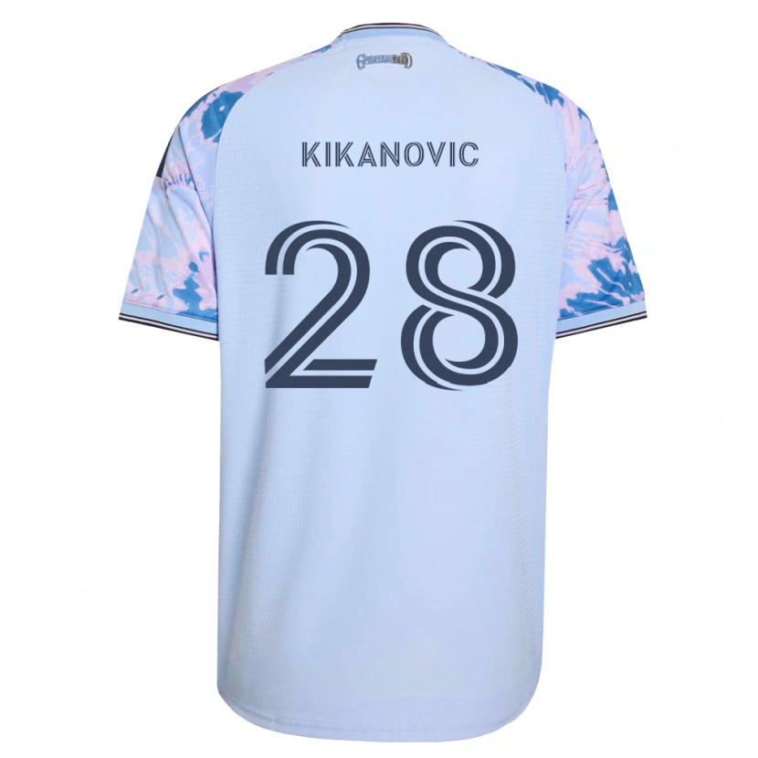 Danxen Dame Benji Kikanović #28 Kongelig Blå Hvit Svart Bortetrøye Drakt Trøye 2026/27 Skjorter T-Skjorte