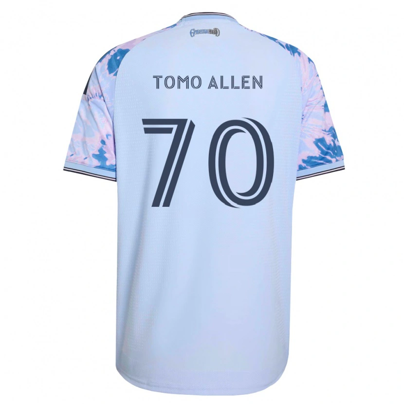 Danxen Dame Tomo Allen #70 Kongelig Blå Hvit Svart Bortetrøye Drakt Trøye 2026/27 Skjorter T-Skjorte