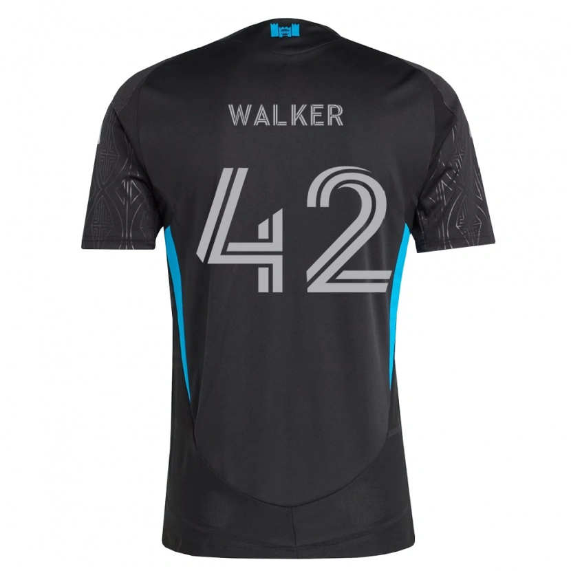 Danxen Dame Isaac Walker #42 Svart Hvit Himmelblå Bortetrøye Drakt Trøye 2026/27 Skjorter T-Skjorte