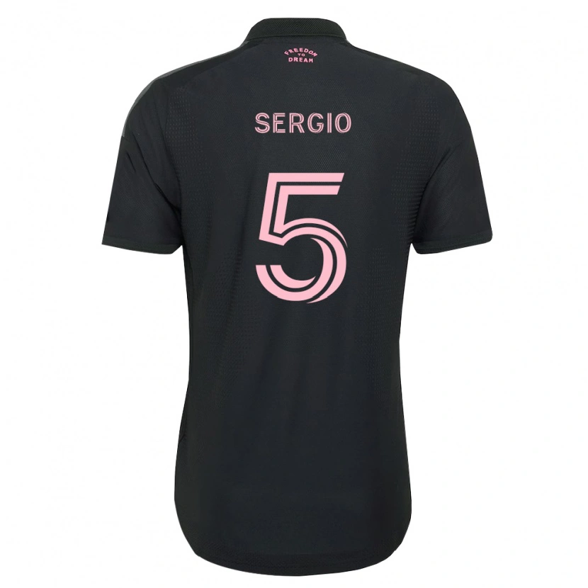 Danxen Dame Sergio Busquets #5 Rosa Svart Hvit Bortetrøye Drakt Trøye 2026/27 Skjorter T-Skjorte
